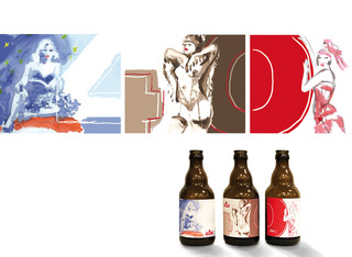 Bierflaschendesign zum 40sten